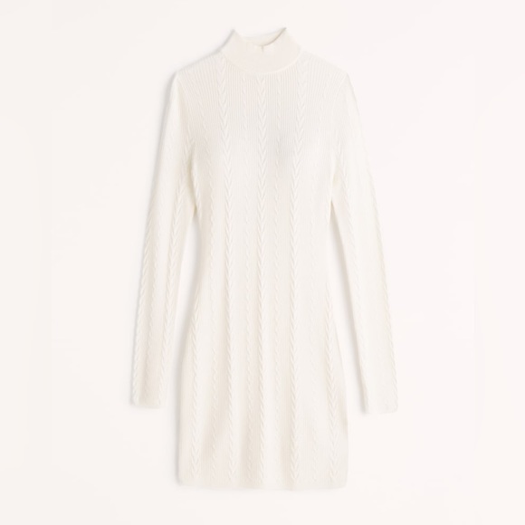 Abercrombie & Fitch Dresses & Skirts - Abercrombie Long-Sleeve Cable Mini Sweater Dress